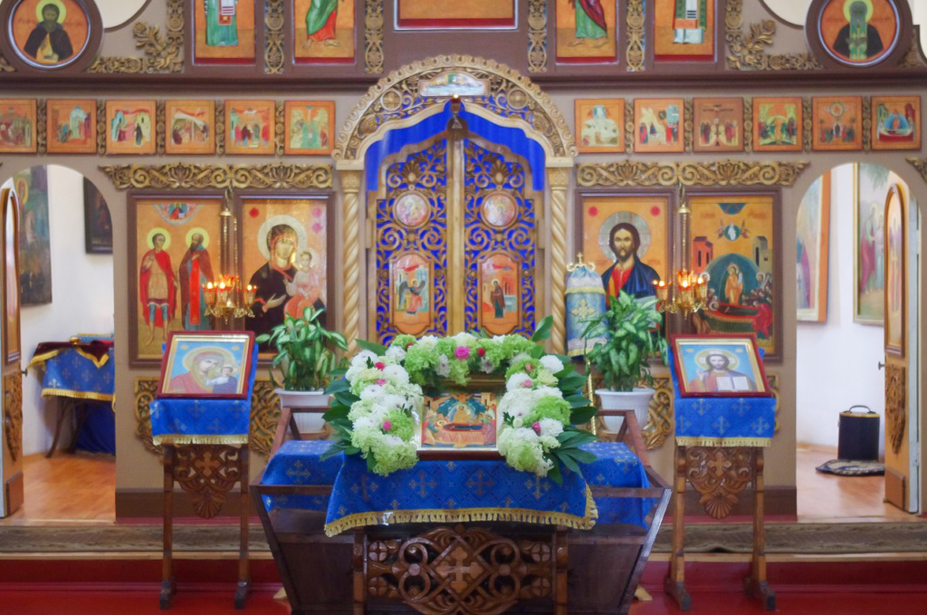 Епископ Мелетий возглавил навечерие праздника Успения Пресвятой Богородицы в Монастырщине