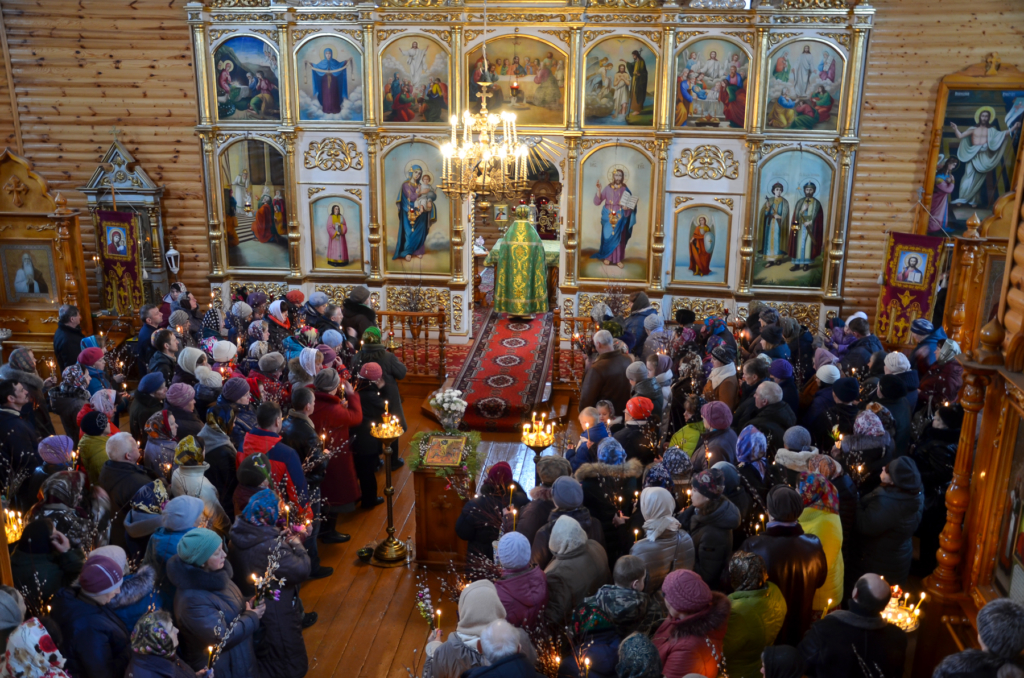 Празднование Входа Господня в Иерусалим в Хиславичах