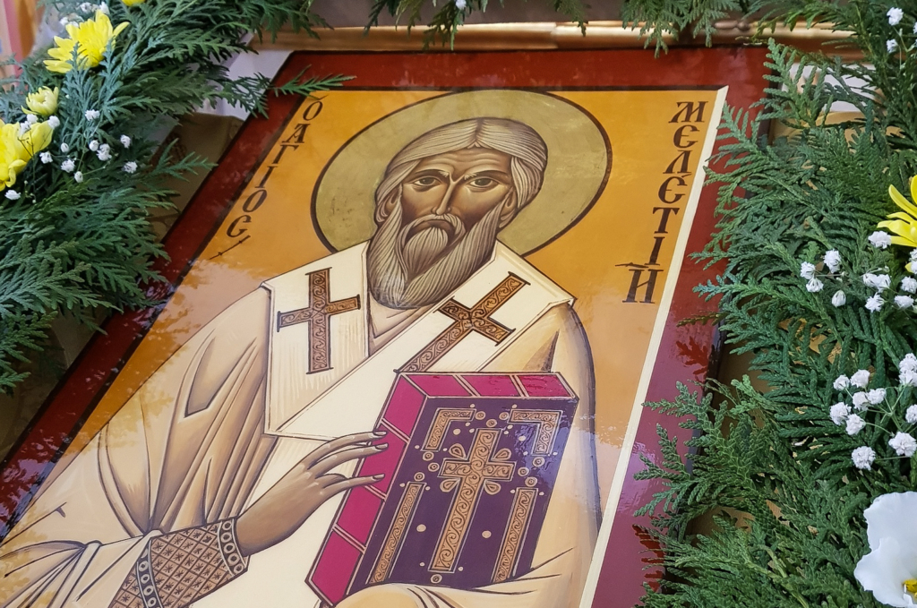 Божественная литургия в городе Рославле. Поздравление Преосвященного Мелетия с тезоименитством