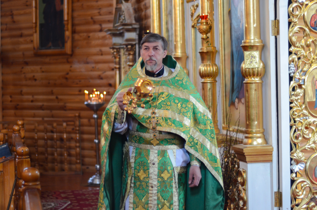 Вербное воскресенье в Борисоглебском храме поселка Хиславичи