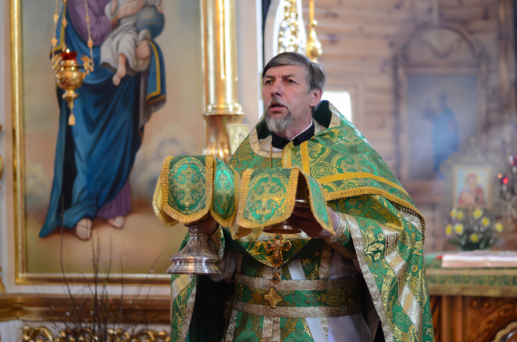 Вербное воскресенье в Борисоглебском храме поселка Хиславичи