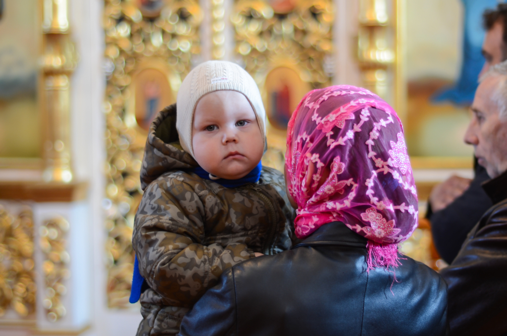 Вербное воскресенье в Борисоглебском храме поселка Хиславичи