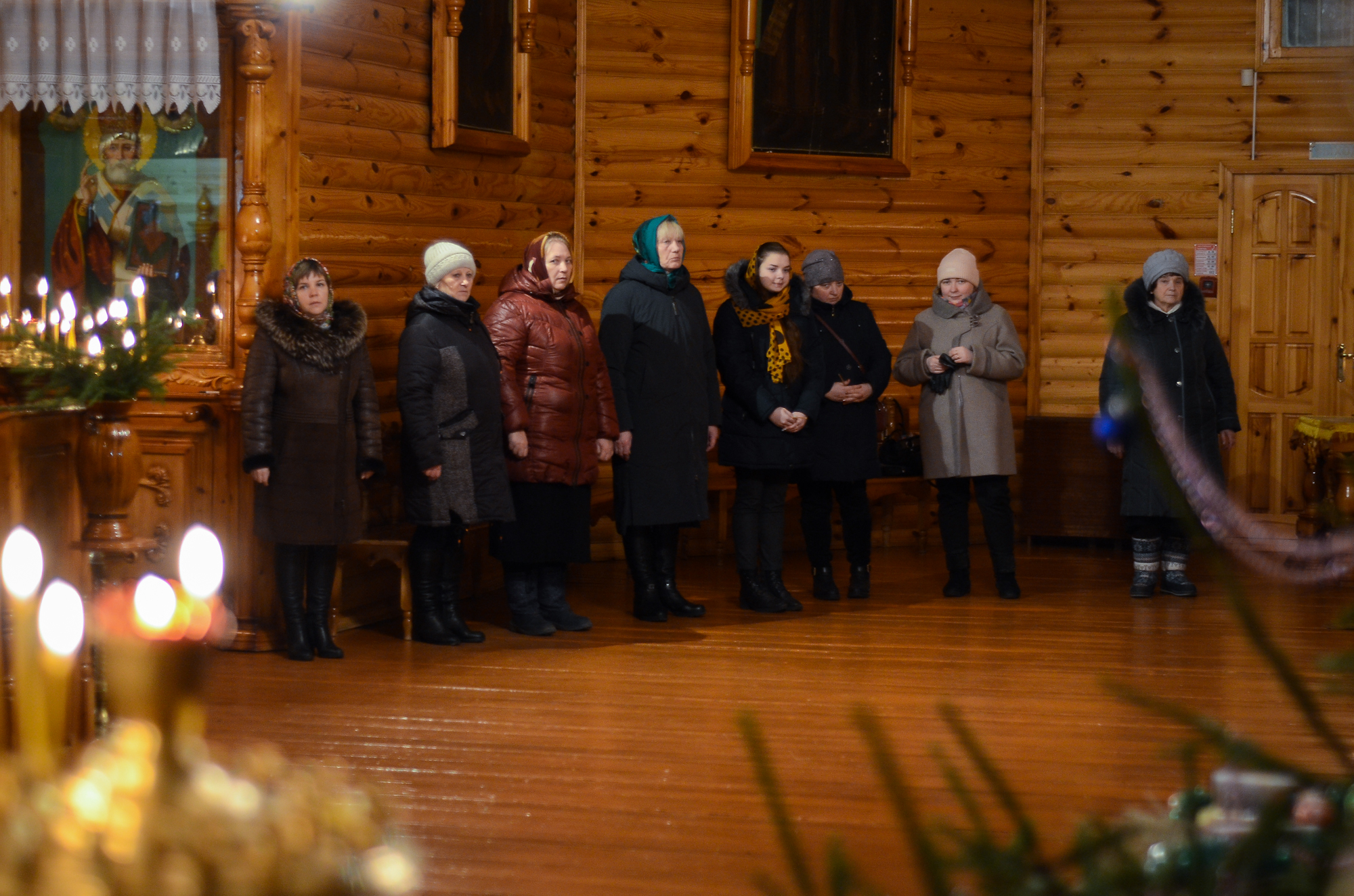 Великое повечерие и утреню Рождества Христова отслужили в Хиславичах