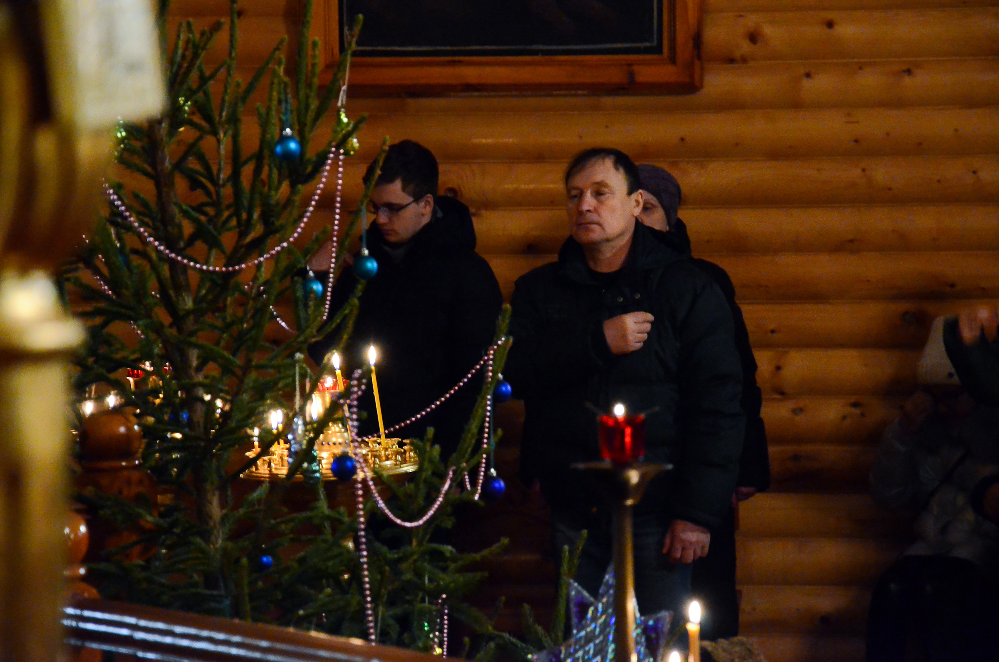 Великое повечерие и утреню Рождества Христова отслужили в Хиславичах