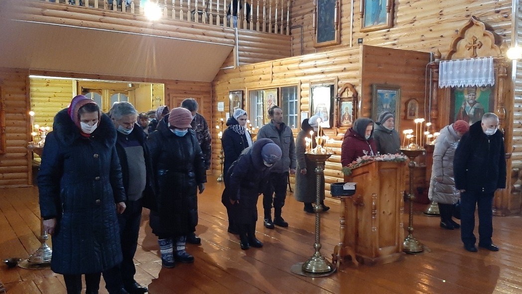 Богослужение в Хиславичах в Неделю о блудном сыне