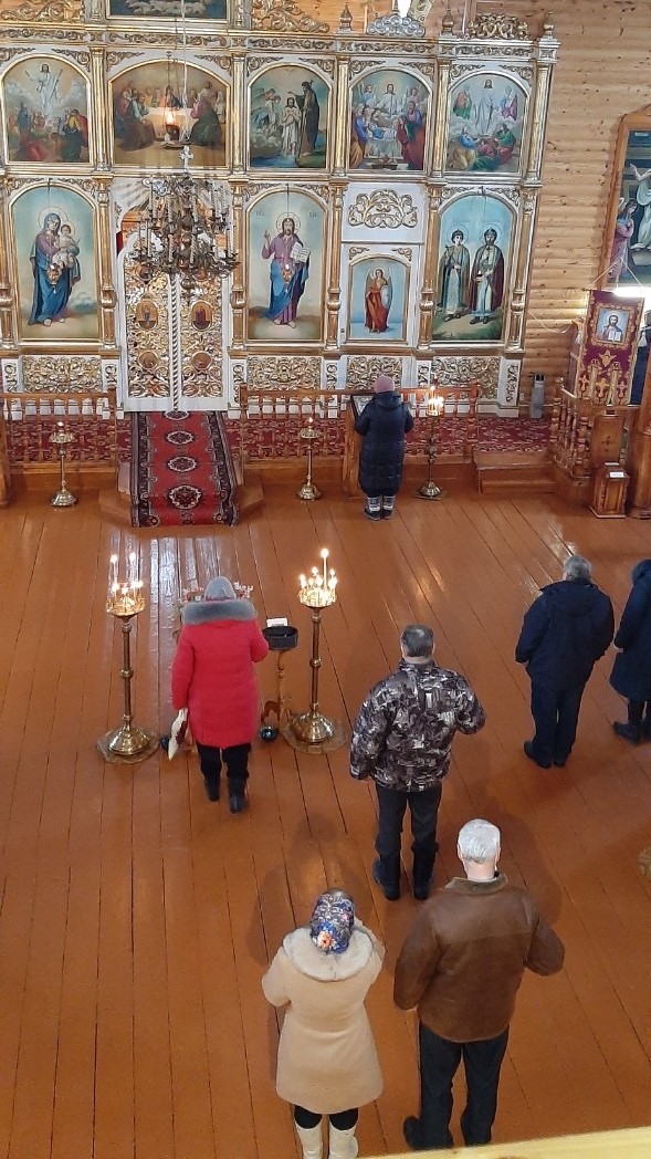 Богослужение в Хиславичах в Неделю о блудном сыне