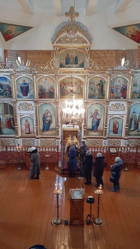 Богослужение в Хиславичах в Неделю о блудном сыне